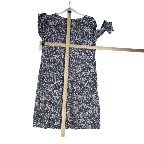 Pure Jill Blue Tie Dye T Shirt Dress Womens Small Blue Pockets New Without Tags - Picture 5 of 8